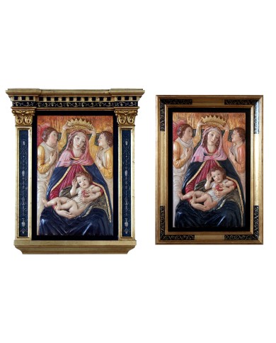Virgen Central con Granada de Botticelli Virgen Central con Granada de Botticelli