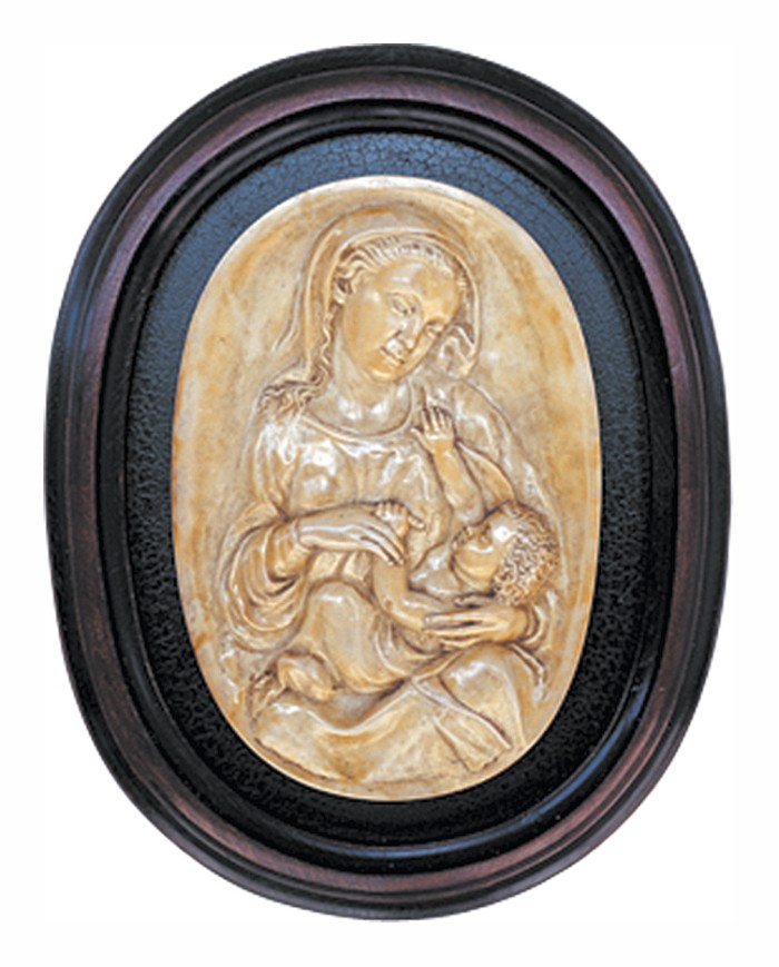Virgen con Niño Óvalo