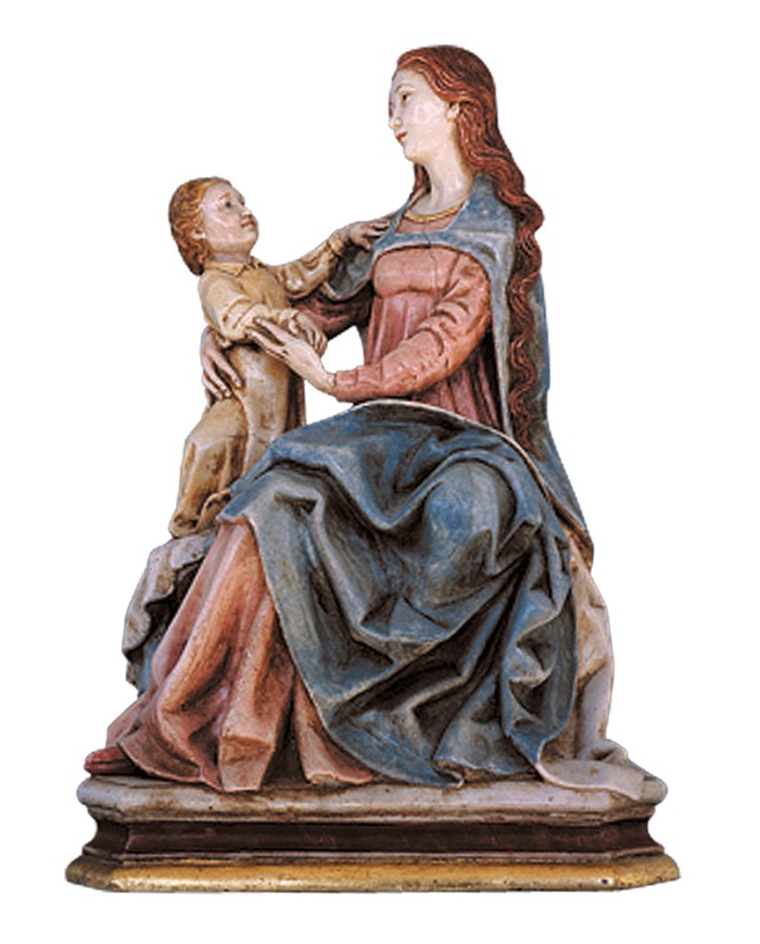 Virgen Sentada Niño en Pie Virgen Sentada Niño en Pie