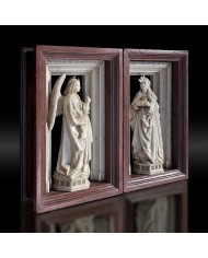 Escultura-díptico-de-la-anuciación-de-Jan-Van-Eyck-vista-lateral-izquierda